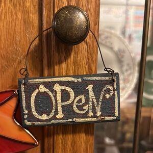 Vintage Rustic Kitchen Open & Closed Sign